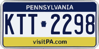 PA license plate KTT2298