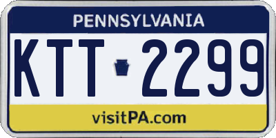 PA license plate KTT2299