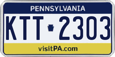 PA license plate KTT2303