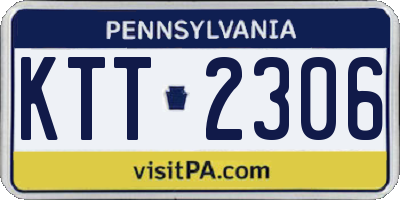 PA license plate KTT2306