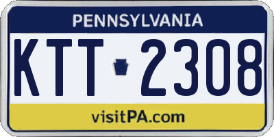 PA license plate KTT2308