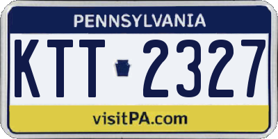 PA license plate KTT2327