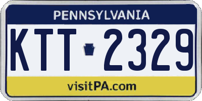 PA license plate KTT2329