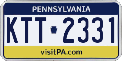 PA license plate KTT2331