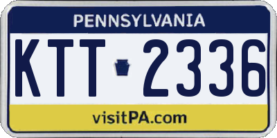 PA license plate KTT2336