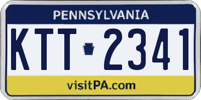 PA license plate KTT2341