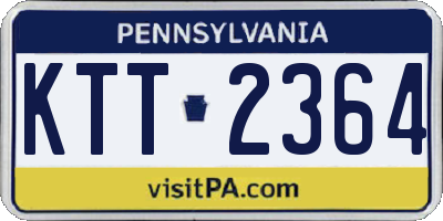 PA license plate KTT2364
