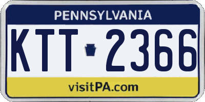 PA license plate KTT2366