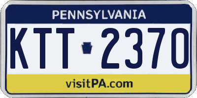 PA license plate KTT2370