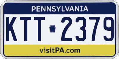 PA license plate KTT2379