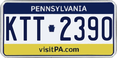PA license plate KTT2390