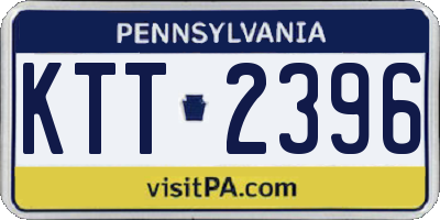 PA license plate KTT2396