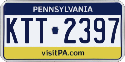PA license plate KTT2397