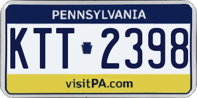 PA license plate KTT2398