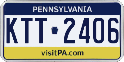 PA license plate KTT2406