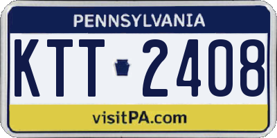 PA license plate KTT2408