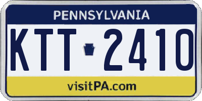 PA license plate KTT2410