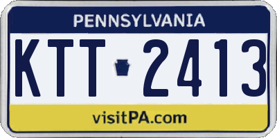 PA license plate KTT2413