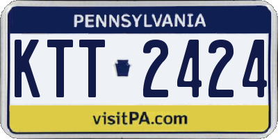 PA license plate KTT2424