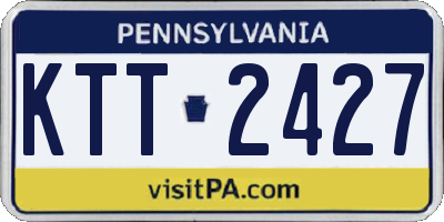 PA license plate KTT2427
