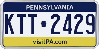 PA license plate KTT2429