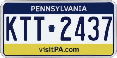 PA license plate KTT2437