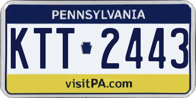 PA license plate KTT2443