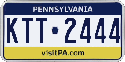 PA license plate KTT2444