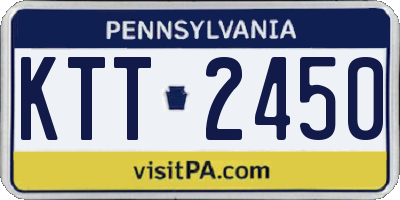 PA license plate KTT2450