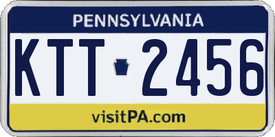 PA license plate KTT2456