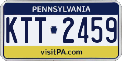 PA license plate KTT2459