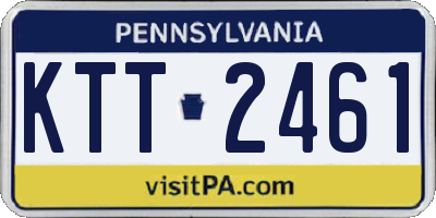 PA license plate KTT2461