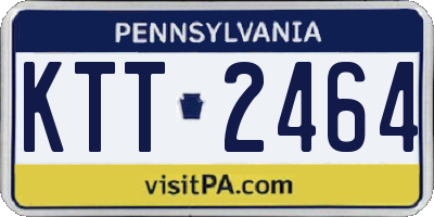 PA license plate KTT2464