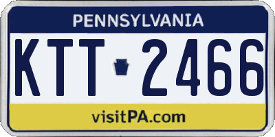 PA license plate KTT2466