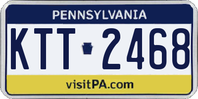 PA license plate KTT2468