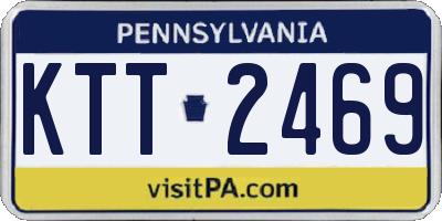 PA license plate KTT2469