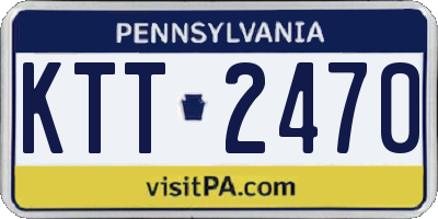 PA license plate KTT2470