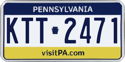 PA license plate KTT2471