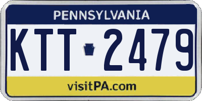 PA license plate KTT2479