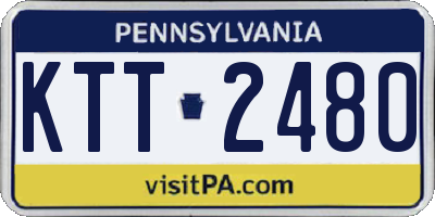 PA license plate KTT2480