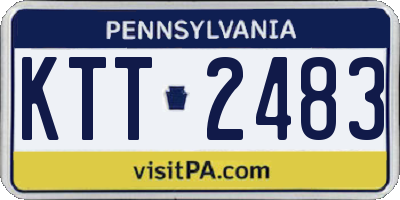 PA license plate KTT2483
