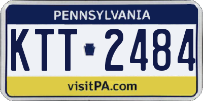 PA license plate KTT2484