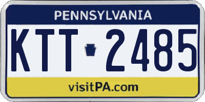 PA license plate KTT2485