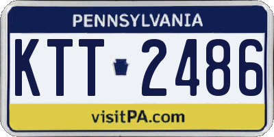 PA license plate KTT2486