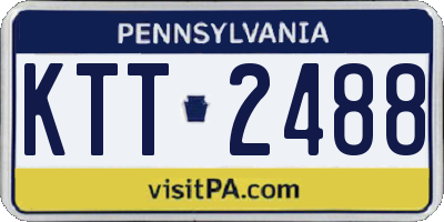 PA license plate KTT2488