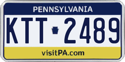 PA license plate KTT2489