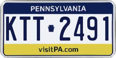 PA license plate KTT2491