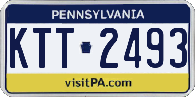 PA license plate KTT2493