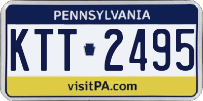 PA license plate KTT2495