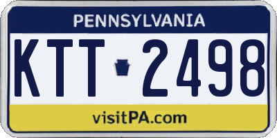 PA license plate KTT2498